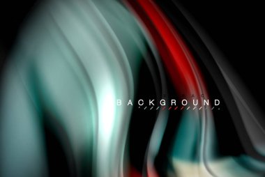 Sıvı sıvı renkler tasarım, renkli mermer veya plastik dalgalı doku arka plan, siyah, iş veya teknoloji sunu veya web broşür için parlak renkli öğeleri kapak tasarımı, duvar kağıdı