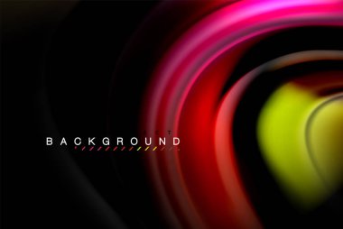 Sıvı sıvı renkler tasarım, renkli mermer veya plastik dalgalı doku arka plan, siyah, iş veya teknoloji sunu veya web broşür için parlak renkli öğeleri kapak tasarımı, duvar kağıdı