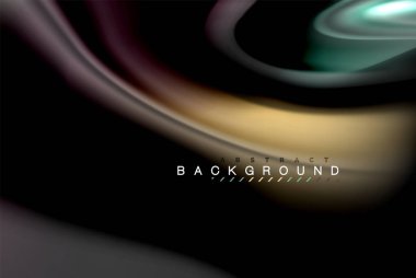 Sıvı sıvı renkler tasarım, renkli mermer veya plastik dalgalı doku arka plan, siyah, iş veya teknoloji sunu veya web broşür için parlak renkli öğeleri kapak tasarımı, duvar kağıdı