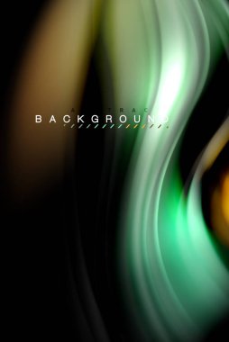 Sıvı sıvı renkler tasarım, renkli mermer veya plastik dalgalı doku arka plan, siyah, iş veya teknoloji sunu veya web broşür için parlak renkli öğeleri kapak tasarımı, duvar kağıdı