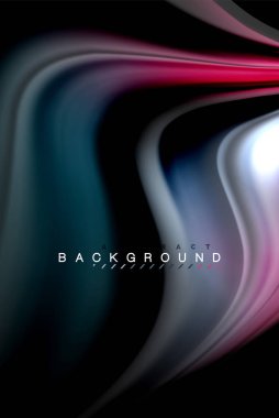 Sıvı sıvı renkler tasarım, renkli mermer veya plastik dalgalı doku arka plan, siyah, iş veya teknoloji sunu veya web broşür için parlak renkli öğeleri kapak tasarımı, duvar kağıdı