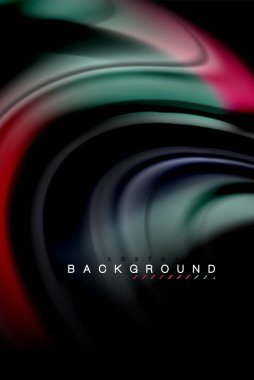 Sıvı sıvı renkler tasarım, renkli mermer veya plastik dalgalı doku arka plan, siyah, iş veya teknoloji sunu veya web broşür için parlak renkli öğeleri kapak tasarımı, duvar kağıdı