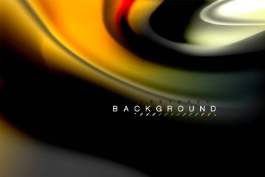 Sıvı sıvı renkler tasarım, renkli mermer veya plastik dalgalı doku arka plan, siyah, iş veya teknoloji sunu veya web broşür için parlak renkli öğeleri kapak tasarımı, duvar kağıdı