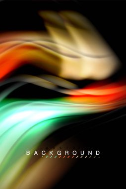 Sıvı sıvı renkler tasarım, renkli mermer veya plastik dalgalı doku arka plan, siyah, iş veya teknoloji sunu veya web broşür için parlak renkli öğeleri kapak tasarımı, duvar kağıdı