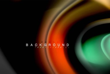 Sıvı sıvı renkler tasarım, renkli mermer veya plastik dalgalı doku arka plan, siyah, iş veya teknoloji sunu veya web broşür için parlak renkli öğeleri kapak tasarımı, duvar kağıdı