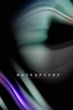 Sıvı sıvı renkler tasarım, renkli mermer veya plastik dalgalı doku arka plan, siyah, iş veya teknoloji sunu veya web broşür için parlak renkli öğeleri kapak tasarımı, duvar kağıdı