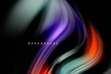 Sıvı sıvı renkler tasarım, renkli mermer veya plastik dalgalı doku arka plan, siyah, iş veya teknoloji sunu veya web broşür için parlak renkli öğeleri kapak tasarımı, duvar kağıdı