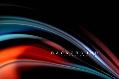 Sıvı sıvı renkler tasarım, renkli mermer veya plastik dalgalı doku arka plan, siyah, iş veya teknoloji sunu veya web broşür için parlak renkli öğeleri kapak tasarımı, duvar kağıdı