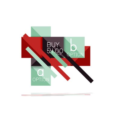 Kare seçeneğinin Infographic afiş. Bilgi ve veri görselleştirme, geometrik tasarım