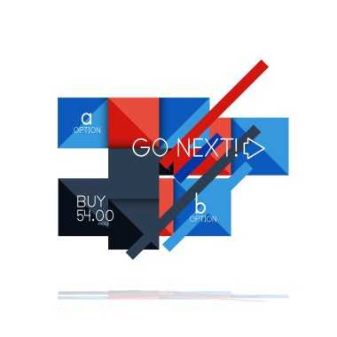 Kare seçeneğinin Infographic afiş. Bilgi ve veri görselleştirme, geometrik tasarım