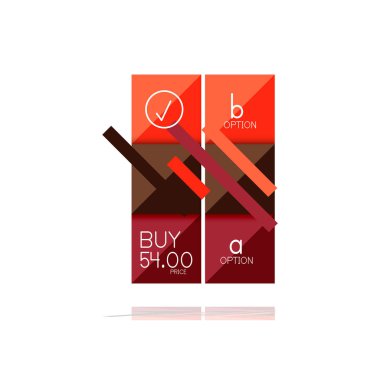 Kare seçeneğinin Infographic afiş. Bilgi ve veri görselleştirme, geometrik tasarım