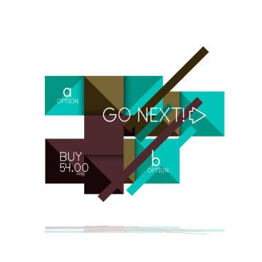 Kare seçeneğinin Infographic afiş. Bilgi ve veri görselleştirme, geometrik tasarım