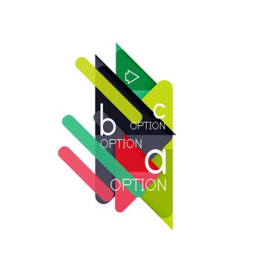 Üçgen veri görselleştirme tasarım, seçenek Infographic düzen