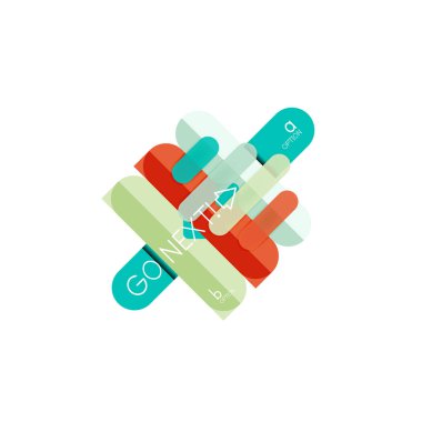 Özet satırları geometrik Infographic layoutabstract satırları geometrik Infographic düzeni, veri görselleştirme tasarım, seçeneği adım adım programı, web kutusu