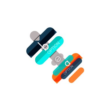 Özet satırları geometrik Infographic layoutabstract satırları geometrik Infographic düzeni, veri görselleştirme tasarım, seçeneği adım adım programı, web kutusu