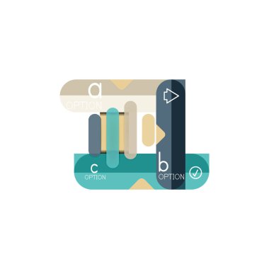 Özet satırları geometrik Infographic layoutabstract satırları geometrik Infographic düzeni, veri görselleştirme tasarım, seçeneği adım adım programı, web kutusu