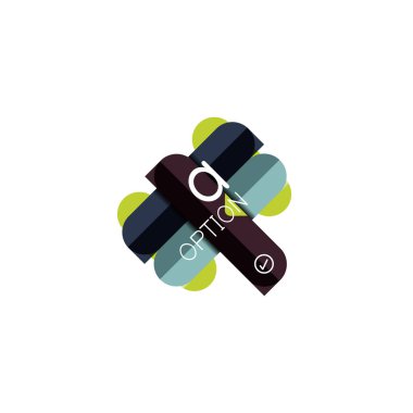 Özet satırları geometrik Infographic layoutabstract satırları geometrik Infographic düzeni, veri görselleştirme tasarım, seçeneği adım adım programı, web kutusu