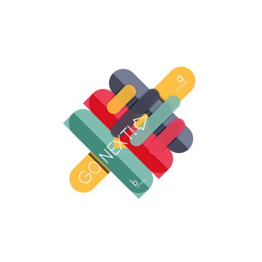 Özet satırları geometrik Infographic layoutabstract satırları geometrik Infographic düzeni, veri görselleştirme tasarım, seçeneği adım adım programı, web kutusu