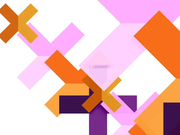 Barevné abstraktní geometrické tvary, geometrie pozadí pro web banner — Stockový vektor