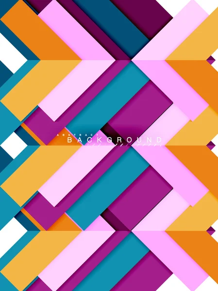 Tarka absztrakt geometriai alakzatok, geometria háttér a web banner — Stock Vector