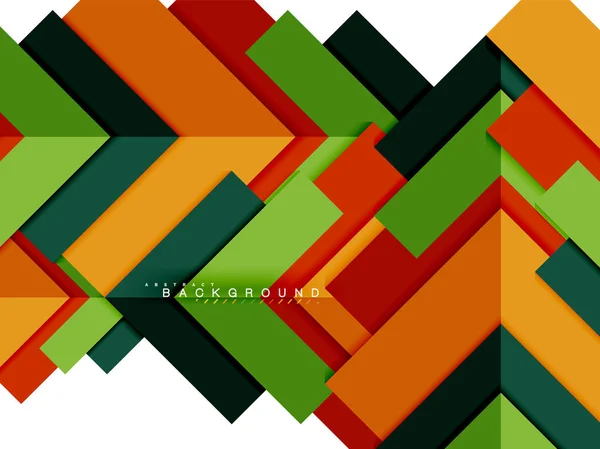 Formas geométricas abstratas multicoloridas, fundo de geometria para banner web —  Vetores de Stock