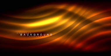 Neon parlayan dalga, sihirli enerji ve ışık arka plan