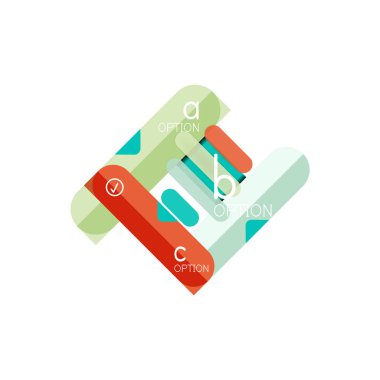 Özet satırları geometrik Infographic layoutabstract satırları geometrik Infographic düzeni, veri görselleştirme tasarım, seçeneği adım adım programı, web kutusu