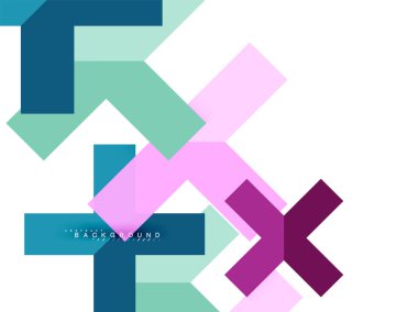 Çok renkli soyut geometrik şekiller, geometri arka plan web afiş için