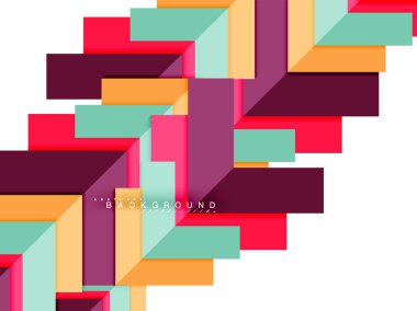 Çok renkli soyut geometrik şekiller, geometri arka plan web afiş için