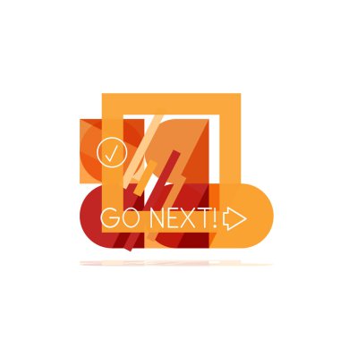 En az daire temiz soyut seçeneği adım Infographic tasarım öğesi, geometrik şekiller - Tur kareler, daireler ve satırları düzeni ile örnek metin