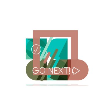 En az daire temiz soyut seçeneği adım Infographic tasarım öğesi, geometrik şekiller - Tur kareler, daireler ve satırları düzeni ile örnek metin