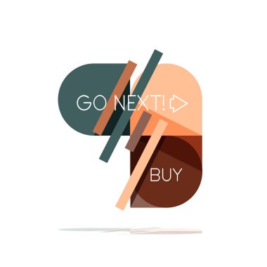 En az daire temiz soyut seçeneği adım Infographic tasarım öğesi, geometrik şekiller - Tur kareler, daireler ve satırları düzeni ile örnek metin