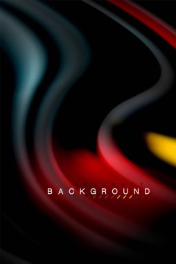 Sıvı sıvı renkler tasarım, renkli mermer veya plastik dalgalı doku arka plan, siyah, iş veya teknoloji sunu veya web broşür için parlak renkli öğeleri kapak tasarımı, duvar kağıdı