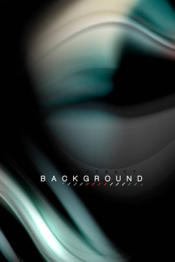 Sıvı sıvı renkler tasarım, renkli mermer veya plastik dalgalı doku arka plan, siyah, iş veya teknoloji sunu veya web broşür için parlak renkli öğeleri kapak tasarımı, duvar kağıdı