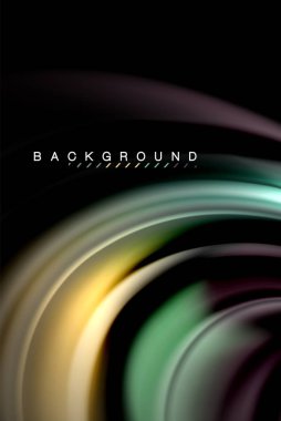 Sıvı sıvı renkler tasarım, renkli mermer veya plastik dalgalı doku arka plan, siyah, iş veya teknoloji sunu veya web broşür için parlak renkli öğeleri kapak tasarımı, duvar kağıdı