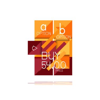 Kare seçeneğinin Infographic afiş. Bilgi ve veri görselleştirme, geometrik tasarım