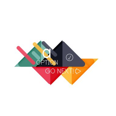 Üçgen veri görselleştirme tasarım, seçenek Infographic düzen