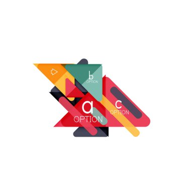 Üçgen veri görselleştirme tasarım, seçenek Infographic düzen