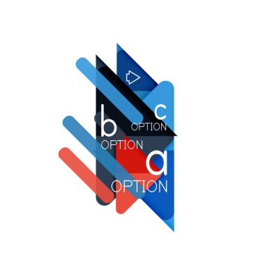 Üçgen veri görselleştirme tasarım, seçenek Infographic düzen