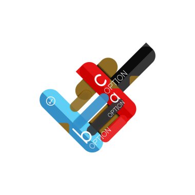 Özet satırları geometrik Infographic layoutabstract satırları geometrik Infographic düzeni, veri görselleştirme tasarım, seçeneği adım adım programı, web kutusu