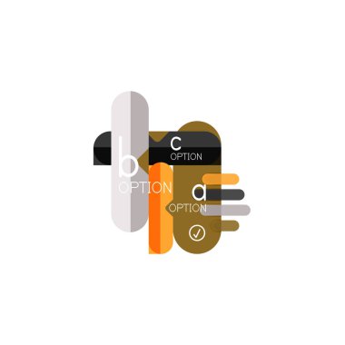 Özet satırları geometrik Infographic layoutabstract satırları geometrik Infographic düzeni, veri görselleştirme tasarım, seçeneği adım adım programı, web kutusu