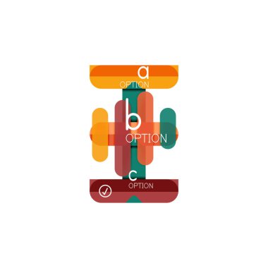 Özet satırları geometrik Infographic layoutabstract satırları geometrik Infographic düzeni, veri görselleştirme tasarım, seçeneği adım adım programı, web kutusu