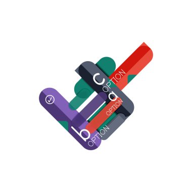 Özet satırları geometrik Infographic layoutabstract satırları geometrik Infographic düzeni, veri görselleştirme tasarım, seçeneği adım adım programı, web kutusu