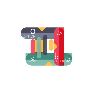 Özet satırları geometrik Infographic layoutabstract satırları geometrik Infographic düzeni, veri görselleştirme tasarım, seçeneği adım adım programı, web kutusu