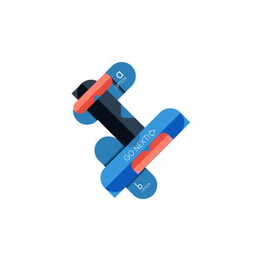 Özet satırları geometrik Infographic layoutabstract satırları geometrik Infographic düzeni, veri görselleştirme tasarım, seçeneği adım adım programı, web kutusu