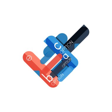 Özet satırları geometrik Infographic layoutabstract satırları geometrik Infographic düzeni, veri görselleştirme tasarım, seçeneği adım adım programı, web kutusu