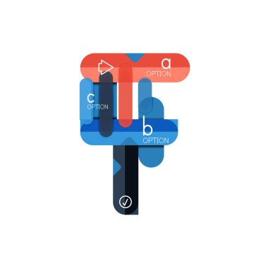 Özet satırları geometrik Infographic layoutabstract satırları geometrik Infographic düzeni, veri görselleştirme tasarım, seçeneği adım adım programı, web kutusu