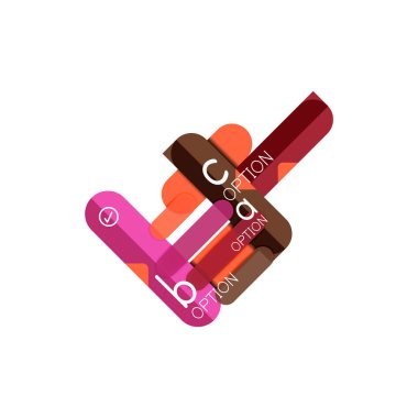 Özet satırları geometrik Infographic layoutabstract satırları geometrik Infographic düzeni, veri görselleştirme tasarım, seçeneği adım adım programı, web kutusu