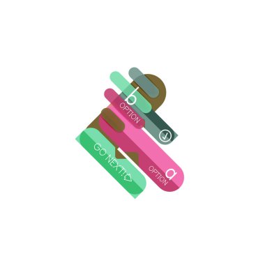 Özet satırları geometrik Infographic layoutabstract satırları geometrik Infographic düzeni, veri görselleştirme tasarım, seçeneği adım adım programı, web kutusu