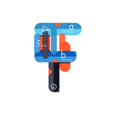 Özet satırları geometrik Infographic layoutabstract satırları geometrik Infographic düzeni, veri görselleştirme tasarım, seçeneği adım adım programı, web kutusu